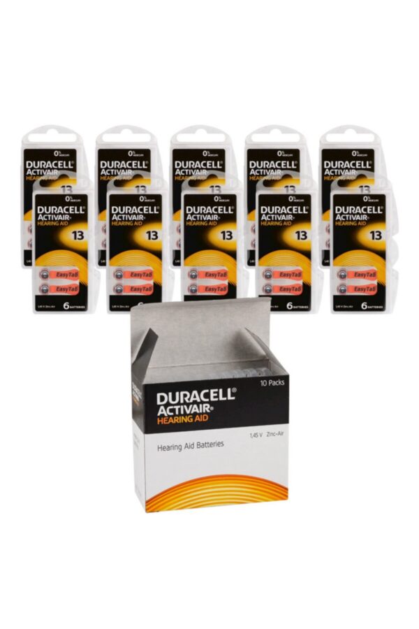 13 Numara İşitme Cihazı Pili 10 X 6 Lı Paket 60 Adet Pil , Pr48 Kulaklık Pili