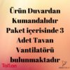 Kaşkar-taflan K56005 3 Kanat Metal Tavan Vantilatörü 3'lü Paket