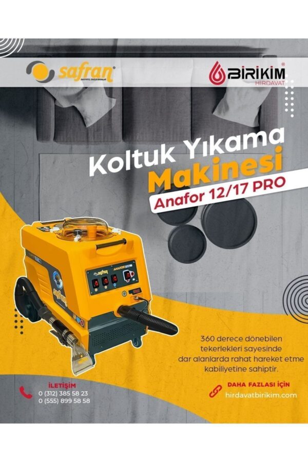 Anafor 12/17 Pro Halı Ve Koltuk Yıkama Makinası