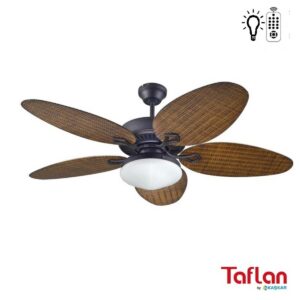 Kahverengi 5 Kanatlı Lambalı Uzaktan Kumandalı Tavan Vantilatörü T52047l-k