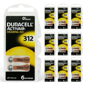 Activair 312 Numara Işitme Cihazı Pili 6x10 (60 Adet)