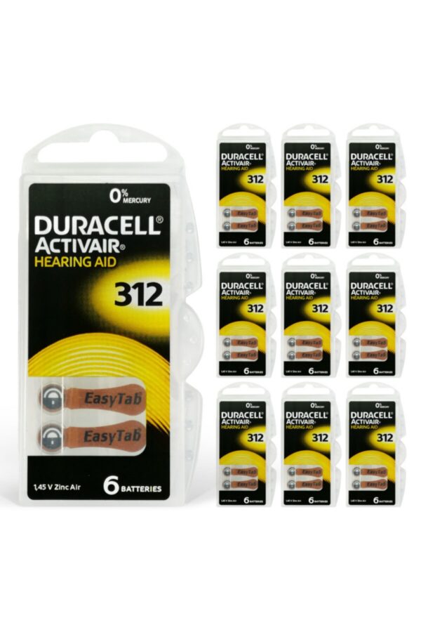 Activair 312 Numara Işitme Cihazı Pili 6x10 (60 Adet)