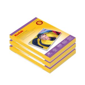15x21 cm (A5) Parlak Fotoğraf Kağıdı 230 gr - 3'lü Paket 300 Yaprak Inkjet Glossy