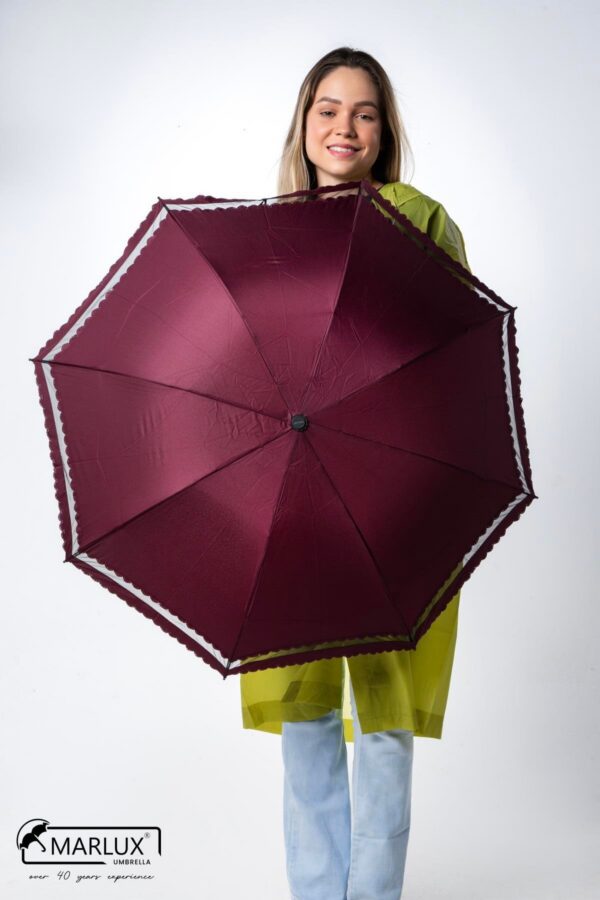 Bordo Dantelli Kadın Şemsiye M21mar107r003