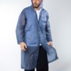 Kadın Erkek Yağmurluk Kapüşonlu Çıtçıtlı Eva Lacivert Yağmurluk M21MRC881R04