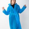 Kadın Erkek Yağmurluk Kapüşonlu Çıtçıtlı Eva Mavi Yağmurluk M21MRC881R08