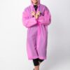 Kadın Erkek Yağmurluk Kapüşonlu Çıtçıtlı Eva Pembe Yağmurluk M21MRC881R11