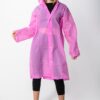 Kadın Erkek Yağmurluk Kapüşonlu Çıtçıtlı Eva Pembe Yağmurluk M21MRC881R11