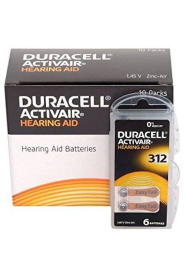 Activair 312 Numara Işitme Cihaz Pili 6x10 (60 Adet)