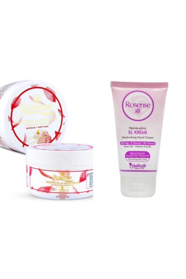 Rosense Gül Özlü Besleyici El ve Vücut Kremi 250 ml + El Kremi 20 ml Hediyeli