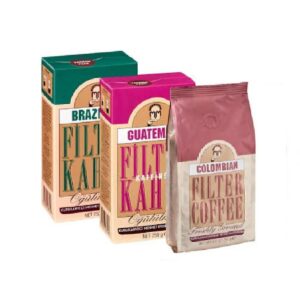 Kurukahveci Mehmet Efendi Filtre Kahve Seti 3x250 gr - Colombian, Brazilian, Guatemala