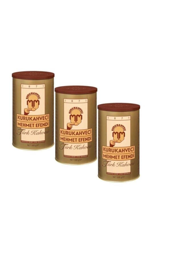 Kurukahveci Mehmet Efendi Türk Kahvesi 3x500 gr (1,5 kg) - Taze Çekim