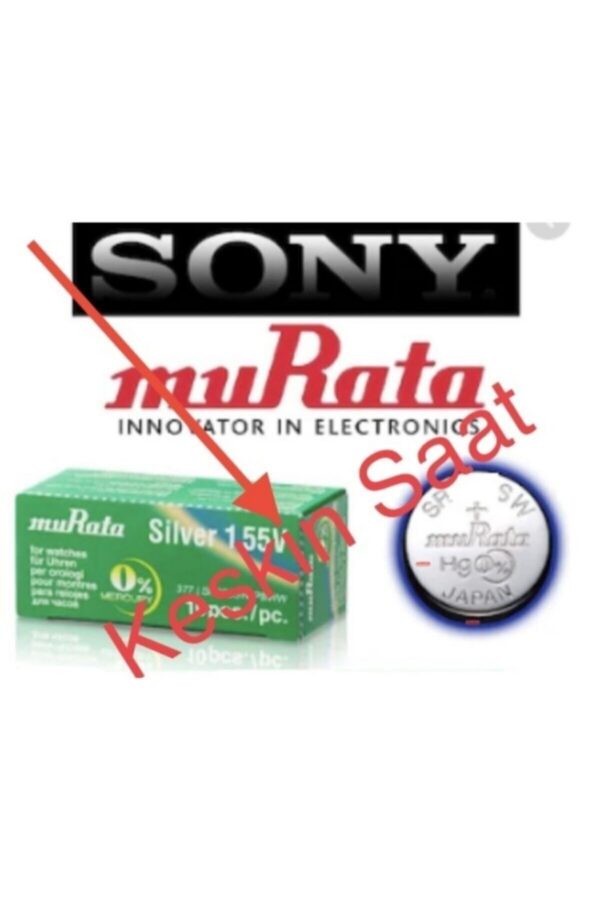 Saat Pili (10 ADET)sr626sw 377 Ag4 Lr626 Sony-
