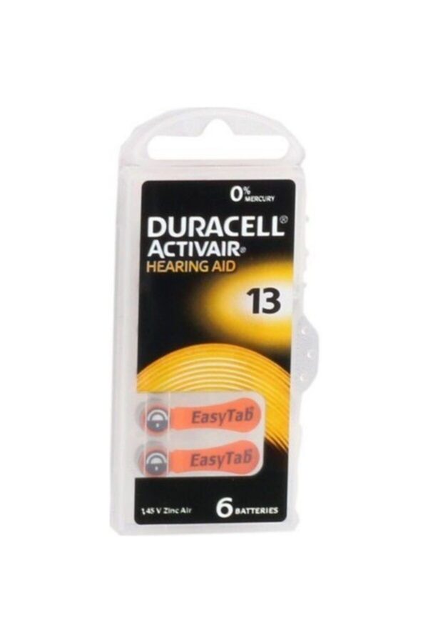 Duracel Activeair 13 Numara Işitme Cihazı Pili 1 Paket 6'lı