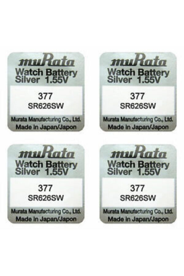 Silver 1,55v 377 Sr626w Saat Pili 4 Adet