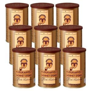 Kurukahveci Mehmet Efendi Türk Kahvesi 9x250 gr - Teneke Kutu