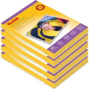 10x15 cm Inkjet Fotoğraf Kağıdı 230 gr Parlak — 5'li Paket (500 Yaprak)