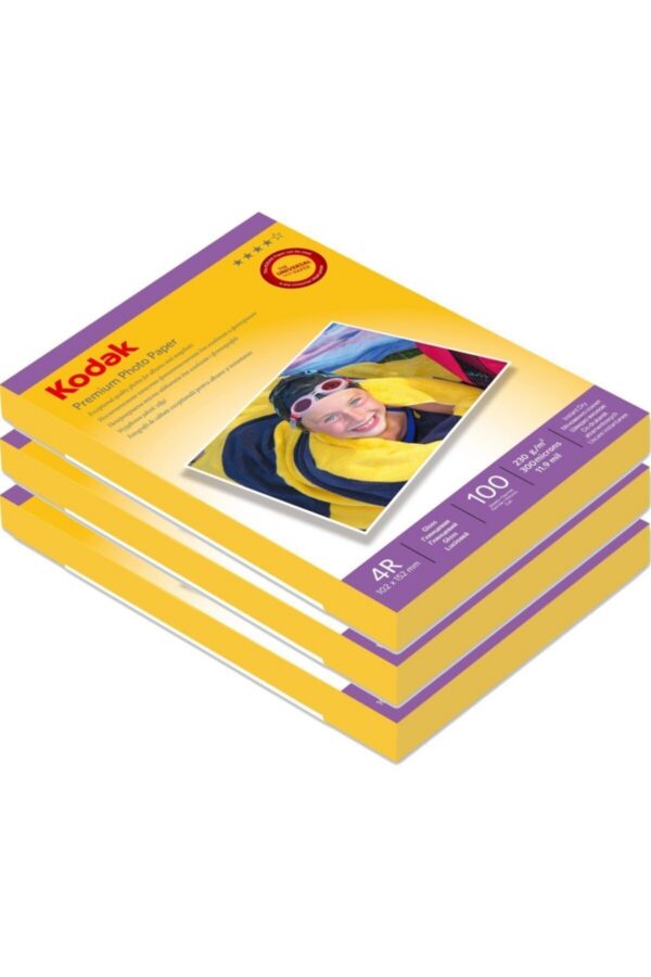 10x15 cm Parlak Fotoğraf Kağıdı 230 gr - 3'lü Paket 300 Yaprak Inkjet 4R Glossy