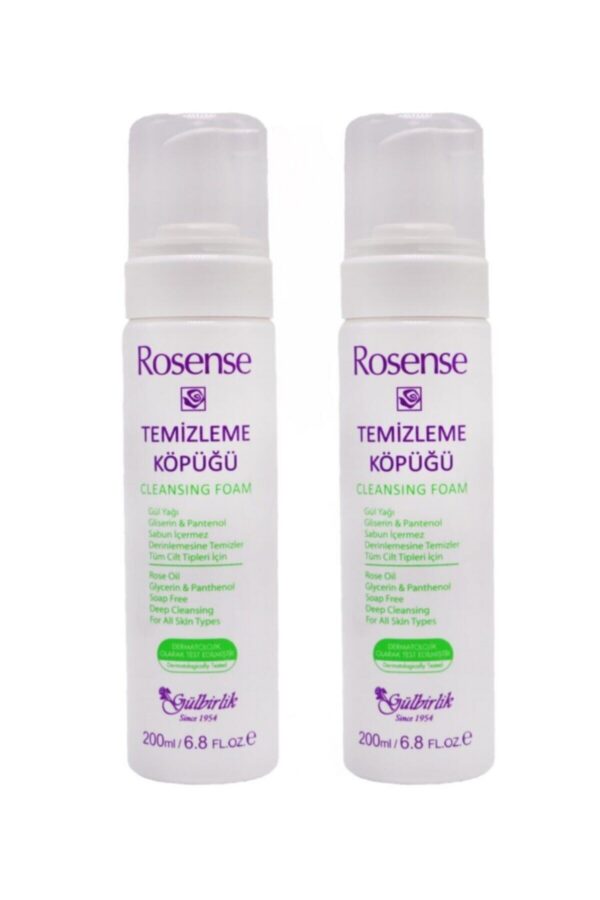 Rosense Gül Yağlı Yüz Temizleme Köpüğü 200 ml - 2'li Paket