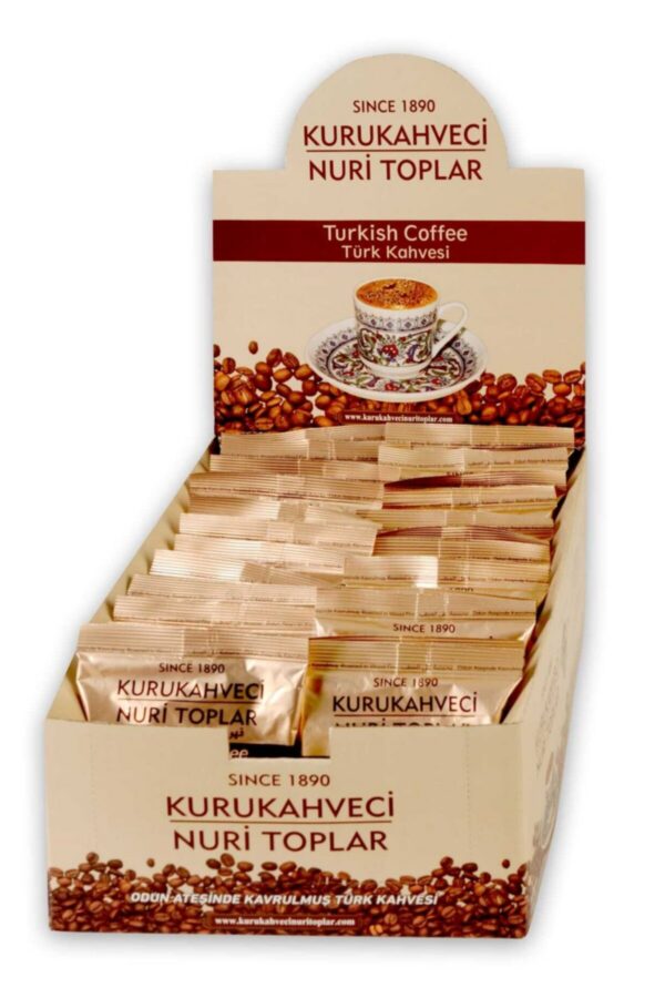 Odun Ateşinde Kavrulmuş Türk Kahvesi 100 gr x 24 Adet Stand Kutu - Nuri Toplar