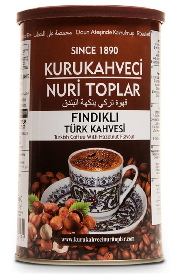 1_org_zoom-1401.jpg Odun Ateşinde Kavrulmuş Fındıklı Türk Kahvesi 250 gr Teneke Kutu - Nuri Toplar