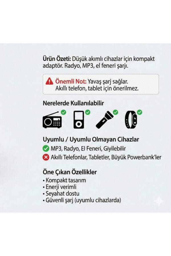 Adaptör Usb 5v 500mah Narıta Nrt-102