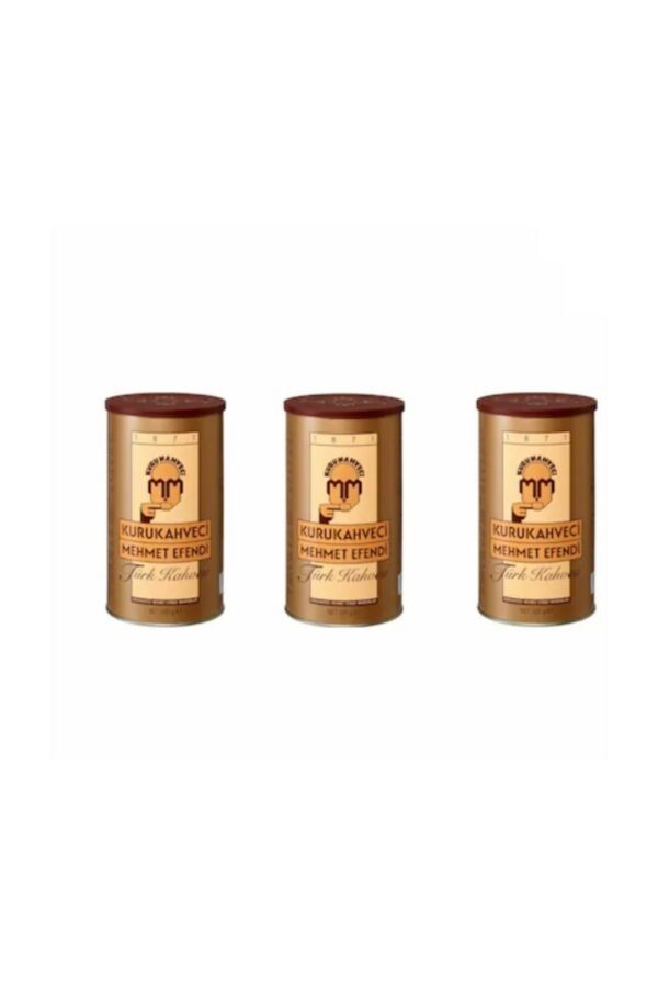Kurukahveci Mehmet Efendi Türk Kahvesi 3x250 gr - Teneke Kutu