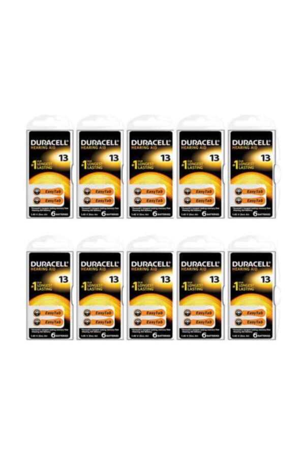 13 Numara Kulaklık Pili 6Lı Paket (10 Paket)