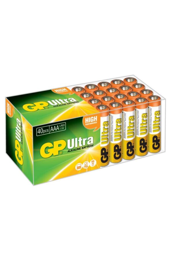 GP G-Tech LR03 AAA Boy Ultra Alkalin İnce Kalem Pil 40'lı Paket GP24AUT-2B40
