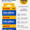 UltraMax 400 ISO 35mm 135/36 Renkli Negatif Film 3'lü Paket (Toplam 108 Poz) SKT: 05/2028