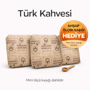 Kurukahveci Mehmet Efendi Türk Kahvesi 3x250 gr (750 gr) - Ahşap Ölçek Kaşık Hediyeli