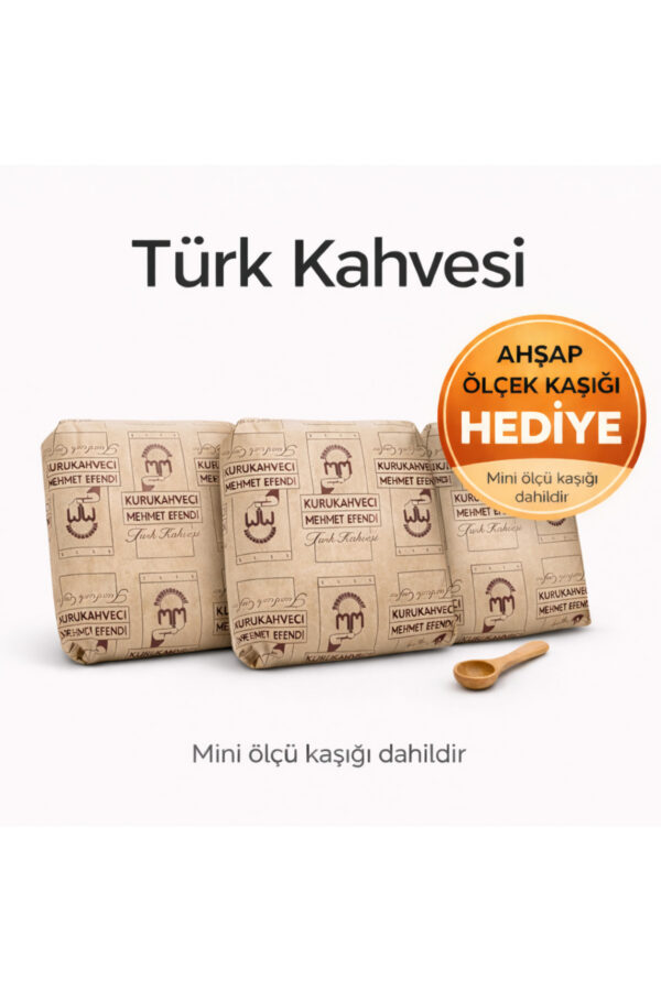 1_org_zoom-516.jpg Kurukahveci Mehmet Efendi Türk Kahvesi 3x250 gr (750 gr) - Ahşap Ölçek Kaşık Hediyeli