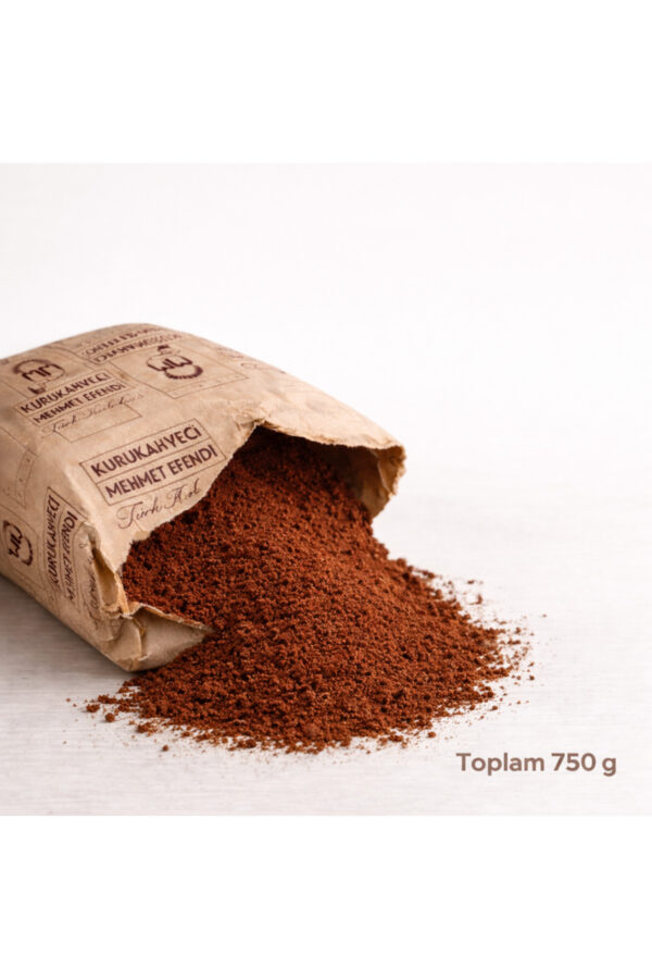 1_org_zoom-519.jpg Kurukahveci Mehmet Efendi Türk Kahvesi 3x250 gr (750 gr) - Ahşap Ölçek Kaşık Hediyeli