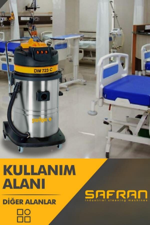 DWP 321 Sanayi Tipi Tek Motorlu Islak Kuru Süpürge Makinası