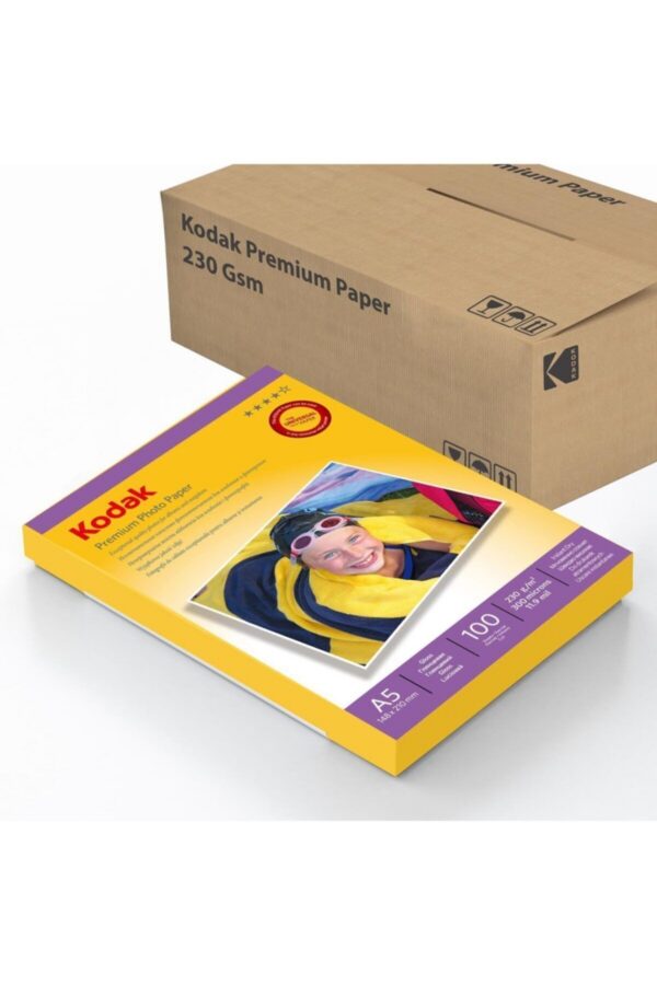 15x21 cm (A5) Parlak Fotoğraf Kağıdı 230 gr - 20 Paketlik Koli 2000 Yaprak Inkjet