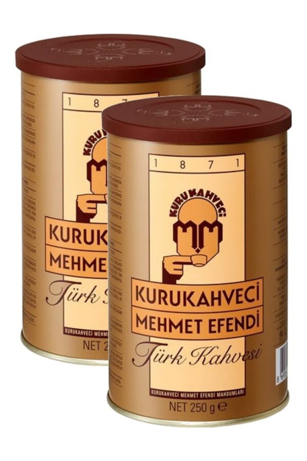 Kurukahveci Mehmet Efendi Türk Kahvesi 2x250 gr - Teneke Kutu