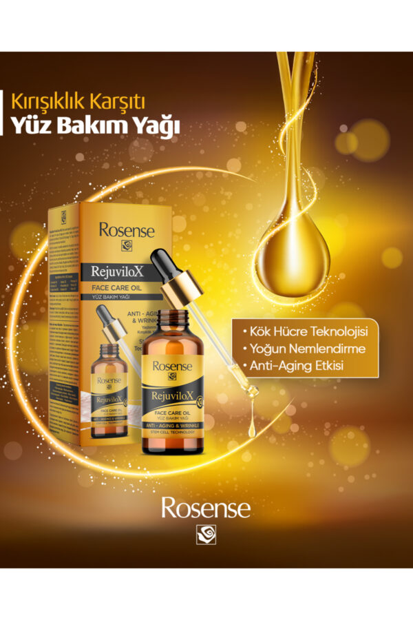 Rosense Rejuvilox Yüz Bakım Yağı 30 ml - Yaşlanma Karşıtı Bakım