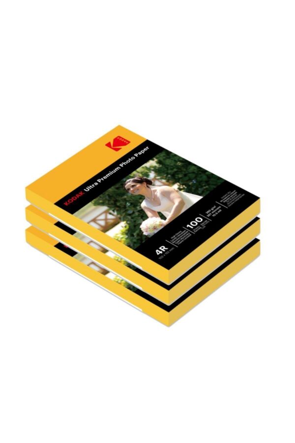 10x15 cm Parlak Fotoğraf Kağıdı 260 gr - 3'lü Paket 300 Yaprak Inkjet 4R Glossy
