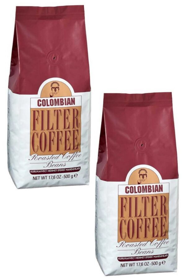 Kurukahveci Mehmet Efendi Colombian Çekirdek Kahve 2x500 gr (1 kg)