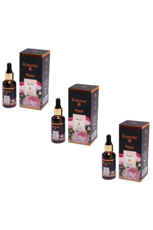 Gül Cilt Yağı 30 ml — 3'lü Paket