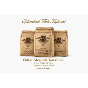 Taze Çekilmiş Türk Kahvesi 3x250 gr — Günlük Çekim