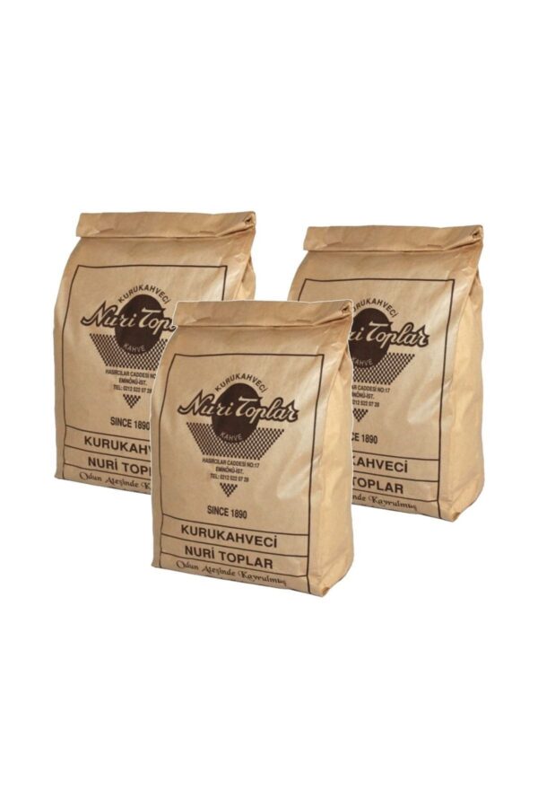 Odun Ateşinde Kavrulmuş Türk Kahvesi 3x250 gr (750 gr) - Nuri Toplar