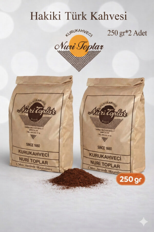 Taze Çekilmiş Türk Kahvesi 2x250 gr — Günlük Çekim