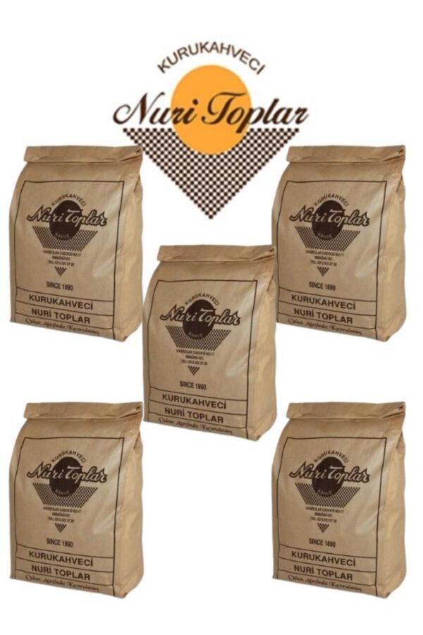 Odun Ateşinde Kavrulmuş Türk Kahvesi 5x250 gr (1250 gr) - Nuri Toplar