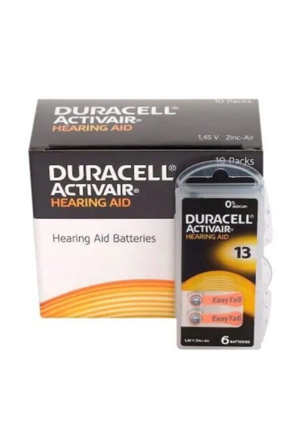 Duracel Activeair 13 Numara Işitme Cihazı Pili 1 Paket 6'lı