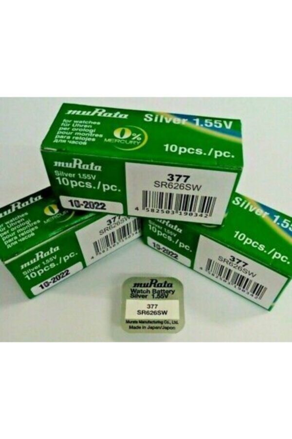 Silver 1,55v 377 Sr626w Saat Pili 4 Adet