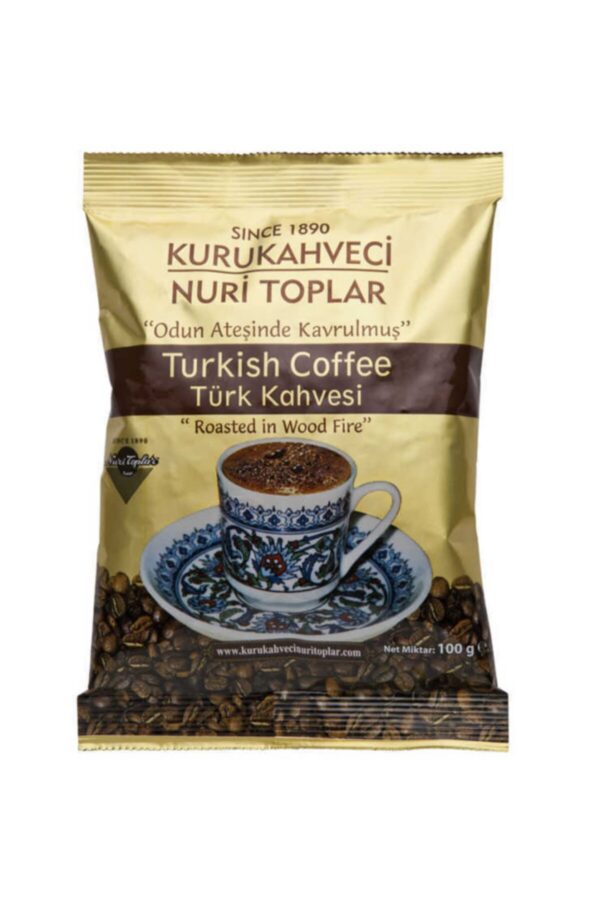 Odun Ateşinde Kavrulmuş Türk Kahvesi 100 gr x 24 Adet Stand Kutu - Nuri Toplar