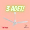 Kaşkar-taflan K56005 3 Kanat Metal Tavan Vantilatörü 3'lü Paket