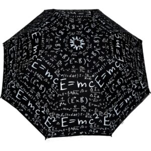 1_org_zoom-55.jpg Rüzgara Dayanıklı Unısex Siyah Matematik Desenli Şemsiye